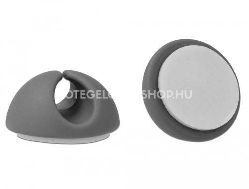 Delock öntapadós kábel tartó készlet 6 darabos max 6,5mm átmérőjű kábelhez