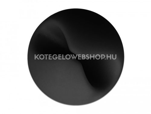 Delock öntapadós kábeltartó készlet, fekete 6 darab / csomag max 6,5mm átmérőjű kábelekhez