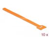 Delock Tépőzáras kábelkötegelő 200 mm x 12 mm 10 db narancssárga