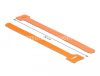 Delock Tépőzáras kábelkötegelő 200 mm x 12 mm 10 db narancssárga