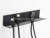 Delock Falra vagy asztal oldalához rögzíthető 318 x 65 mm kábelrendező, fekete