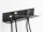 Delock Falra vagy asztal oldalához rögzíthető 318 x 65 mm kábelrendező, fekete