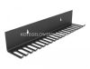 Delock Falra vagy asztal oldalához rögzíthető 318 x 65 mm kábelrendező, fekete