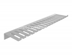 Delock Falra vagy asztal oldalához rögzíthető fém 325 x 90 mm kábelrendező szürke