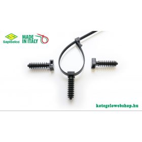   Kábelkötegelő rögzítő talp, beüthető típus Ø6 mm furathoz (betonhoz és téglához), 1 db SapiSelco [ALE.3.402]