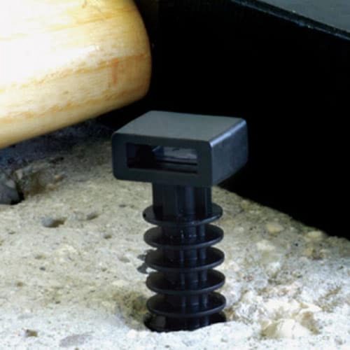 Push-in cable tie mount for Ø6 mm hole (for concrete and brick), 1 pc - SapiSelco [ALE.3.402]