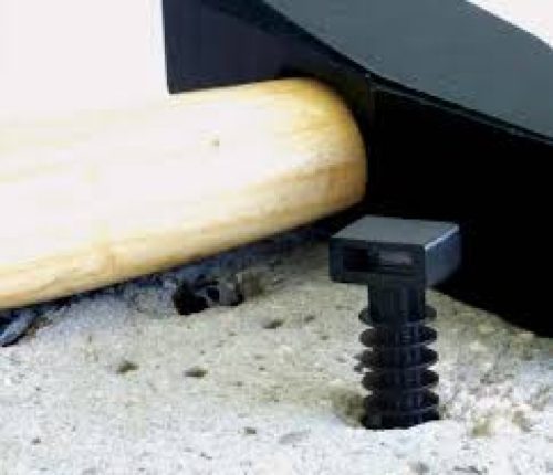 Push-in cable tie mount for Ø6 mm hole (for concrete and brick), 1 pc - SapiSelco [ALE.3.402]