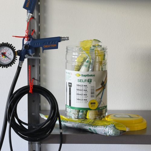 Kábelkötegelő szett (800 db) minőségi gyorskötöző mix Típus: SapiSelco SELFIT [BUCK.002]