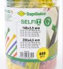 Colored cable tie set (800 pcs) Type: SapiSelco SELFIT [BUCK.003]