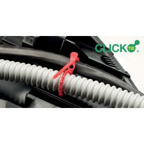 120x3,5 Oldható piros gyöngyös kötegelő - gyorskötöző - kábelkötegelő (100db/csomag) Típus: SapiSelco CLICK