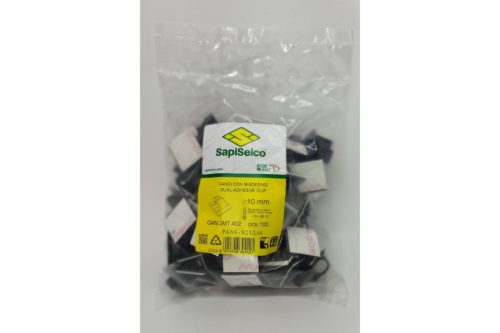 Öntapadós vezetéktartó akasztó klipsz 15 mm-ig SapiSelco GAN horog alakú kábeltartó (1 db) [GAN.3MT.403]