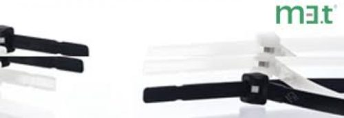 Cable tie with stainless steel tooth 200x3,5 mm - extra strong, black (100 pcs/pack) SapiSelco [MET.3.2111R]