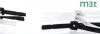Kabelbinder 200x3,5 mm mit Edelstahlzunge - extra stark, schwarz (100 Stk./Pkg.) SapiSelco [MET.3.2111R]