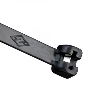   Cable tie with stainless steel tooth 360x7,5 mm - extra strong, black (50 pcs/pack) SapiSelco [MET.3.2534R]