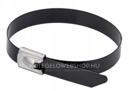 Bevonatolt rozsdamentes acél kábelkötegelő 550x4,5 fekete epoxi-gyanta bevonattal
