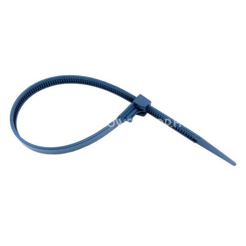 Detectable re-openable cable tie 250 x 7.5 mm, blue-grey, for industries with high safety standards, HACCP - 1 pack = 100 pcs (RIA.11.231DET)