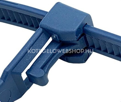 Detektierbarer, wiederlösbarer Kabelbinder 250 x 7,5 mm, blau-grau, für Industrien mit hohen Sicherheitsstandards, HACCP - 1 Pkg = 100 Stk (RIA.11.231DET)
