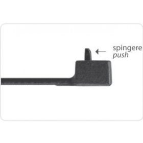   Re-openable black cable tie 250x3.5 - releasable zip tie (100 pcs/package) SapiSelco Click Tie  [RID.3.216]