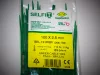 Grüner Kabelbinder 100x2,5 mm SapiSelco - Premiumqualität (1 Pkg. / 100 Stk.) [SEL.12.202R]