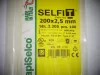 SapiSelco SELFIT cable tie 200x2.5 mm – natural color, 1 pack = 100 pcs, industrial quality (SEL.2.205)