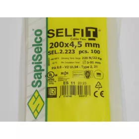 Gyorskötöző - Kábelkötegelő 200x4,5 natúr