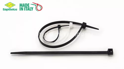 Gyorskötöző - Kábelkötegelő 380x4,5 Natúr ERŐS, tartós SapiSelco SELFIT iparilag is minősített kötegelő 100db/csomag [SEL.2.427]