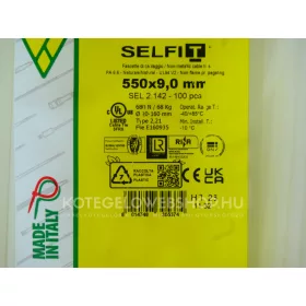 SapiSelco SELFIT Kabelbinder 550x9 mm – Natürliche Farbe, 1 Packung = 100 Stück, Industrielle Qualität (SEL.2.442)