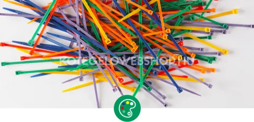 Grauer Kabelbinder 280x4,5 mm SapiSelco - Premiumqualität (1 Pkg. / 100 Stk.) [SEL.21.425R]