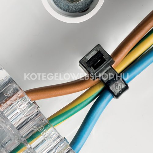 Gyorskötöző - Kábelkötegelő 280x4,5 Fekete ERŐS, tartós SapiSelco SELFIT iparilag is minősített kötegelő 100db/csomag [SEL.3.425]