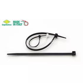 SapiSelco SELFIT Kabelbinder 540x7,5 mm – Schwarze Farbe, 1 Packung = 100 Stück, Industrielle Qualität (SEL.3.437)